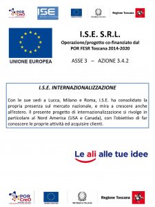 Operazione Internazionalizzazione – Regione Toscana (POR FESR 2014-2020)