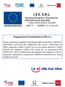 Operazione Internazionalizzazione – Regione Toscana (POR FESR 2014-2020) Fondo Investimenti Toscana