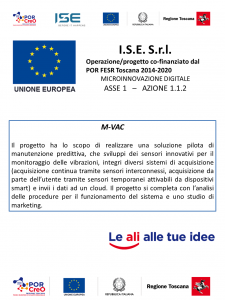 Operazione/progetto co-finanziato dal POR FESR Toscana 2014-2020 Microinnovazione Digitale
