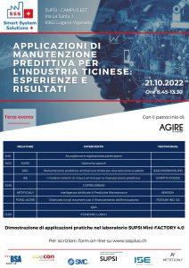 Applicazioni di manutenzione predittiva per l’industria ticinese: esperienze e risultati