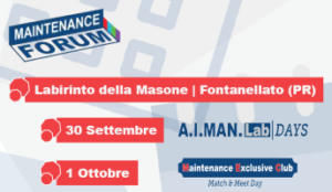 Maintenance Forum 2026 | 30 settembre – 1 ottobre | Labirinto della Masone (PR)